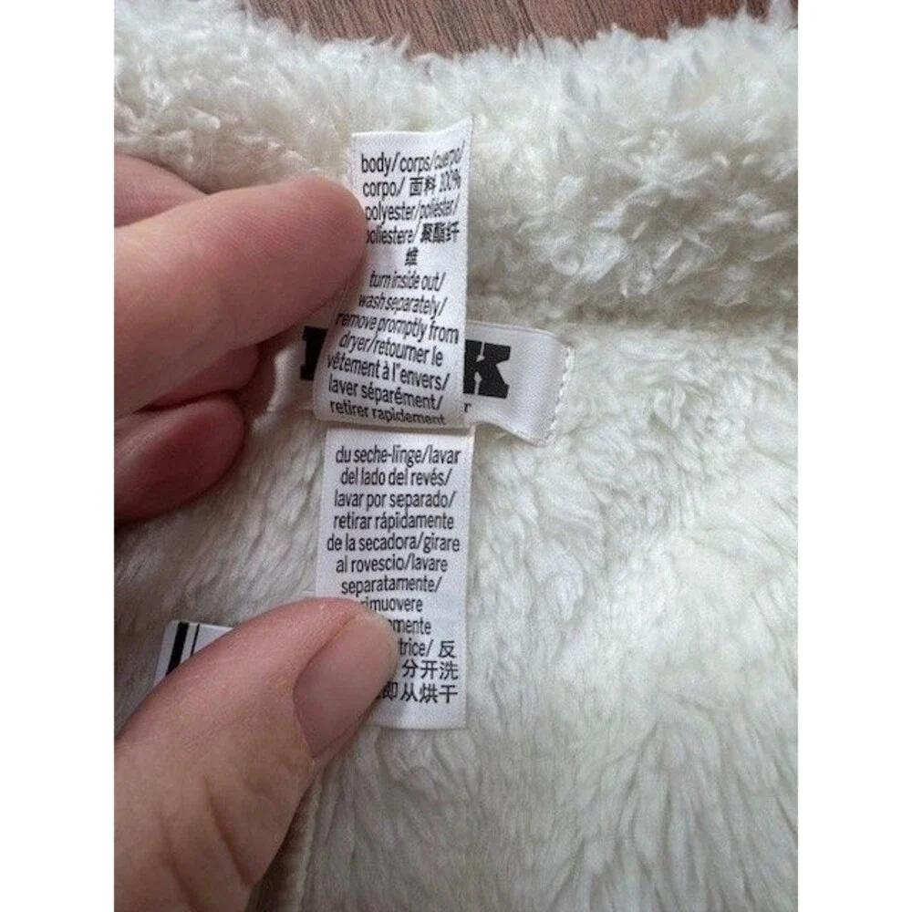 PINK‎ Victorias Secret Co-zzzy Fleece Boxy Fuzzy Pajama Shorts White Creamer MED